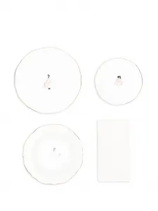 Набор Seikantai 5271 Gathered из четырёх тарелок из коллаборации с Bruno Laurenzano Seletti, белый