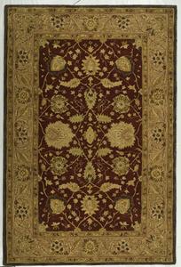 Ковер SAFAVIEH, 183 x 275 см, Anatolia Collection, Red & Moss, ручной работы традиционный восточный из шерсти, идеален для помещений с высокой проходимостью в гостиной, спальне (AN512B)