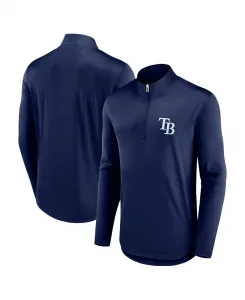 Толстовка Men's Navy Tampa Bay Rays Quarterback Quarter-Zip Top Fanatics