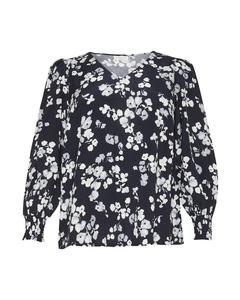 Блуза KAFFE CURVE, темно-синий