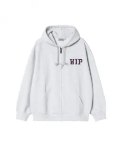 Толстовка с капюшоном цвета пепельного вереска Carhartt Wip, серый