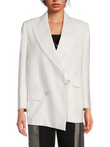 Шерстяной блейзер с заостренными лацканами McQueen, слоновая кость