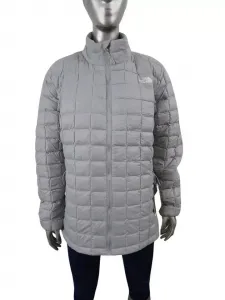 Женская стеганая куртка-пуховик Thermoball Eco серого цвета на молнии APP1226 The North Face