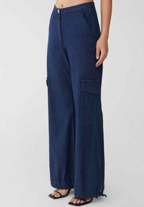 Мешковатые джинсы LACCIO WIDE CHAMBRAY Shaft, цвет Blu Denim