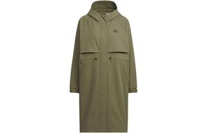 Тренчкот Adidas женский, зеленый