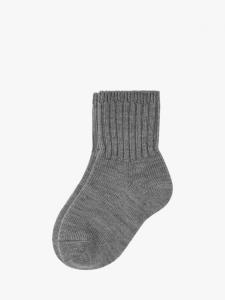 Детские плотные носки из смесовой мериносовой шерсти Polarn O. Pyret, Grey