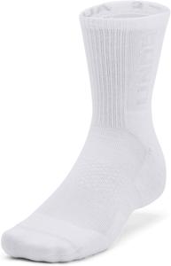 Носки унисекс-взрослые Under Armour Ua 3-maker 3-pack Mid-crew Socks, Wht