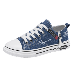 Низкие повседневные туфли с мягкой подошвой, устойчивые к истиранию и скольжению, для мужчин BOLE, Denim Blue