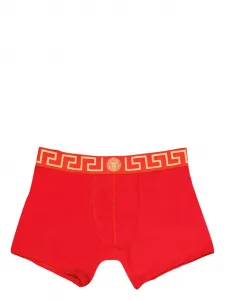 Боксеры с узором Greca VERSACE, красный