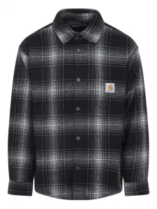 Рубашка из шерсти в клетку Carhartt Wip, черный