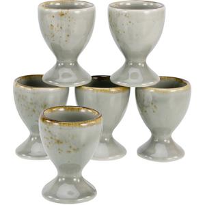 Подставка для яиц Nature Collection, держатель для яиц из высококачественного каменного фарфора, с рукодельным видом Creatable, серый