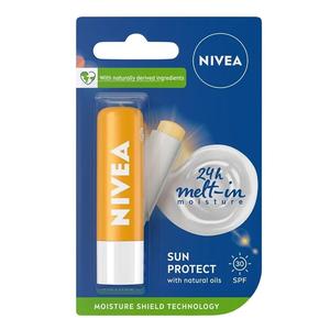 Nivea, Sun Protect, Ухаживающая помада SPF30, 4,8 г