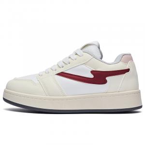 MEXICAN Женские противоскользящие износостойкие низкие скейтерские кеды Beige Red, цвет Beige Red