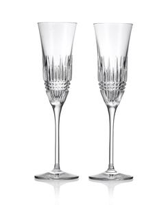 Набор из 2 флейт Lismore Diamond Essence объемом 8 унций Waterford, Clear