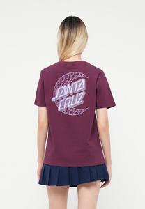 Футболка Santa Cruz IMPRINT MOON DOT, Dark Cherry/Dark Red