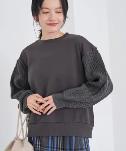 Флисовая толстовка с косами и переключателем режимов вязания 2 Coen, цвет Dk.Gray