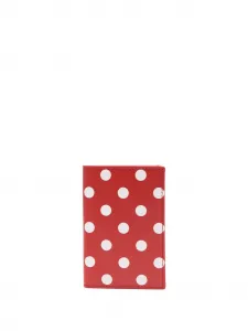 Кошелек в горох Comme Des Garçons Wallet, красный