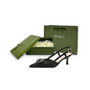 Туфли на тонком каблуке высотой 6 см для женщин Dunnu, Black