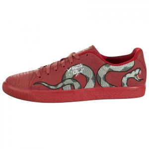 PUMA Clyde Abrasion Resistant Low Top Skateboard Shoes мужские красные