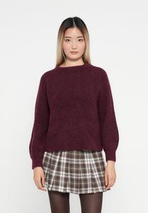 Джемпер ONLY ONLGILA LIFE STRUCTURE O-NECK, Winetasting/Dark Red