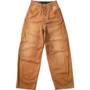 MM6 Maison Margiela Женские джинсы коричневые