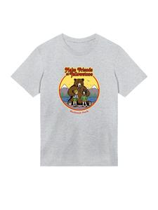 Рубашка F4NT4STIC US National Parks Make Friends At Yellowstone, Mottled Grey