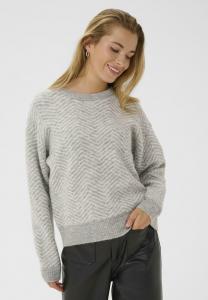 Джемпер Kaffe KABITZY PULLOVER, Grey M Chalk Zig Zag/Grey