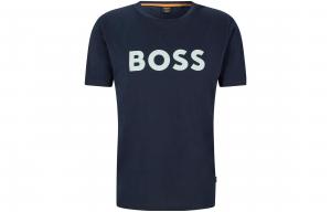 Футболка с принтом логотипа Boss HUGO BOSS, синий