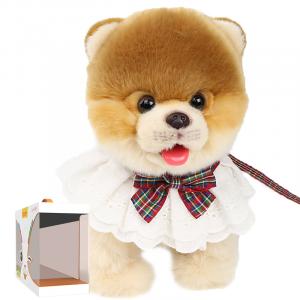 Lick Woof, Pomeranian, умная машинная вязка плюшевые реалистичные куклы собак милые 33cm высота CU MATE C