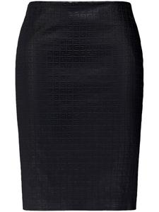 Юбка из кожи Givenchy 4G, черный