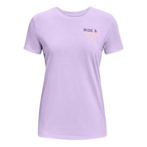 Футболка rise thrive logo t-shirt 'purple' Under Armour, фиолетовый