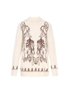 Женский свитер бежевого цвета usha FESTIVAL