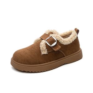 Теплые износостойкие противоскользящие ботинки до щиколотки Snow Boots Women's JNLVWA, Chestnut