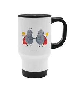 Белая термокружка со знаком зодиака Близнецы, без слов Mr. & Mrs. Panda