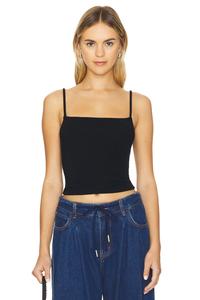 Ребристый топ-топ скинни Perfectwhitetee, черный