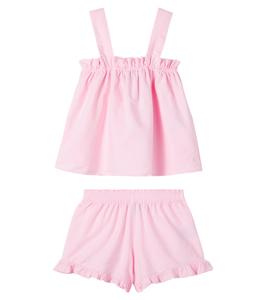 Комплект из хлопковой майки и шорт Gleep Vilebrequin Kids, Pivoine