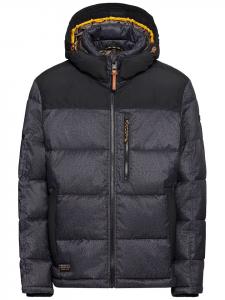 Camel Active Зимняя куртка черного/антрацитового цвета