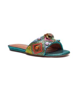 Тапочки Kensington Flat Jewel Kurt Geiger, бирюзовый