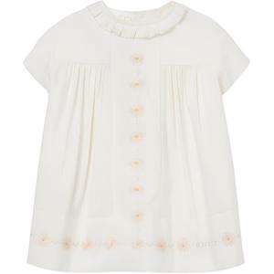 Платье SS25 для младенцев и малышей GUCCI, белый