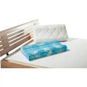 Подушка для шеи Gelax Наполнение: с наполнением, 1 шт., анатомическая форма, оптимальный помощник для расслабления Fan, белый