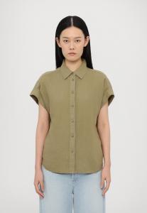 Блузка на пуговицах SLEEVELESS SHIRT CLOSED, оливковый