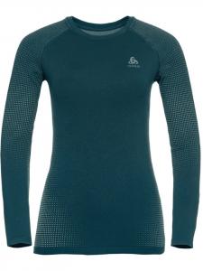 Лонгслив Odlo Shirt Performance Warm Eco, зеленый