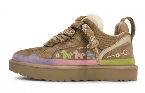 UGG Теплые флисовые ботинки Foal Thermal Low top Casual от 811 Manufacturing для женщин, коричневые