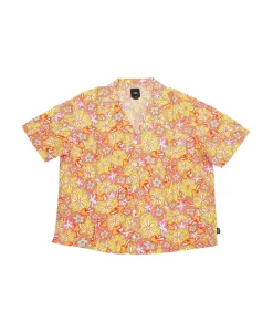 Рубашка с короткими рукавами с цветочным принтом Vans, оранжевый