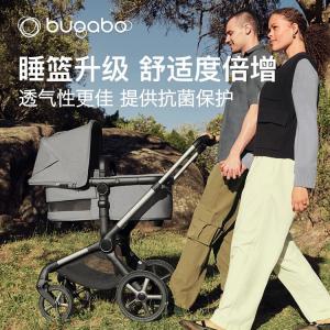 Bugaboo FOX5 Renew High Landscape Stroller, откидывающаяся и реверсивная детская коляска, рама Graphite Gray с сиденьем Gray, Cherry Red Fox5Renew