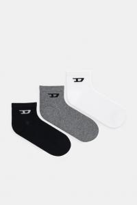 Носки SKM-D-ANKLE 3 пары Diesel, черный