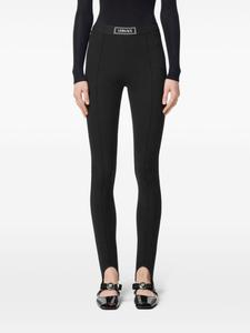 Versace леггинсы с логотипом на поясе, черный