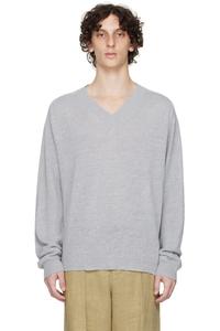 Синий свитер Rue с V-образным вырезом OUR LEGACY