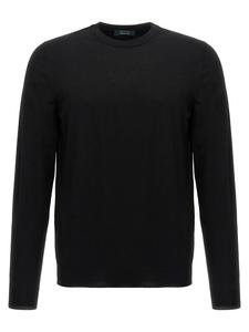 Шерстяной свитер Zanone, черный