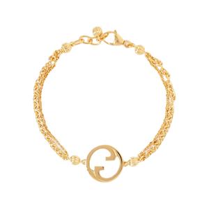 Золотой металлический браслет для женщин GUCCI, золотой